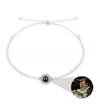 Personalisiertes rundes Diamant-Fotoarmband