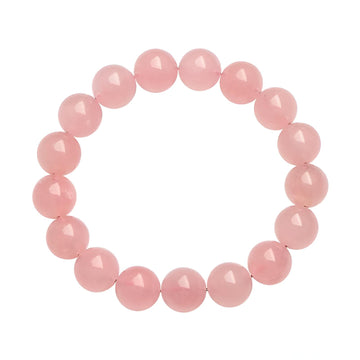 [Love Lucky] Natürliches Rosenquarz-Armband – Stein der bedingungslosen Liebe und emotionalen Heilung