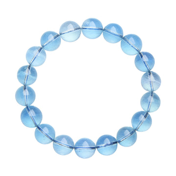 [Love Lucky] Natürliches Aquamarin-Armband – Stein des Mutes und der Kommunikation | Geburtsstein für März mit Eis-Ozean-Energie