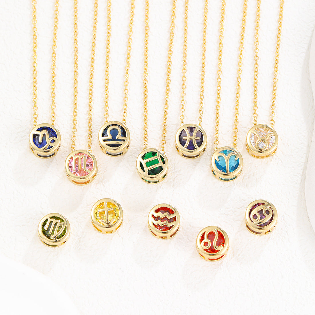 Double-Sided Hollow Aquarius Necklace