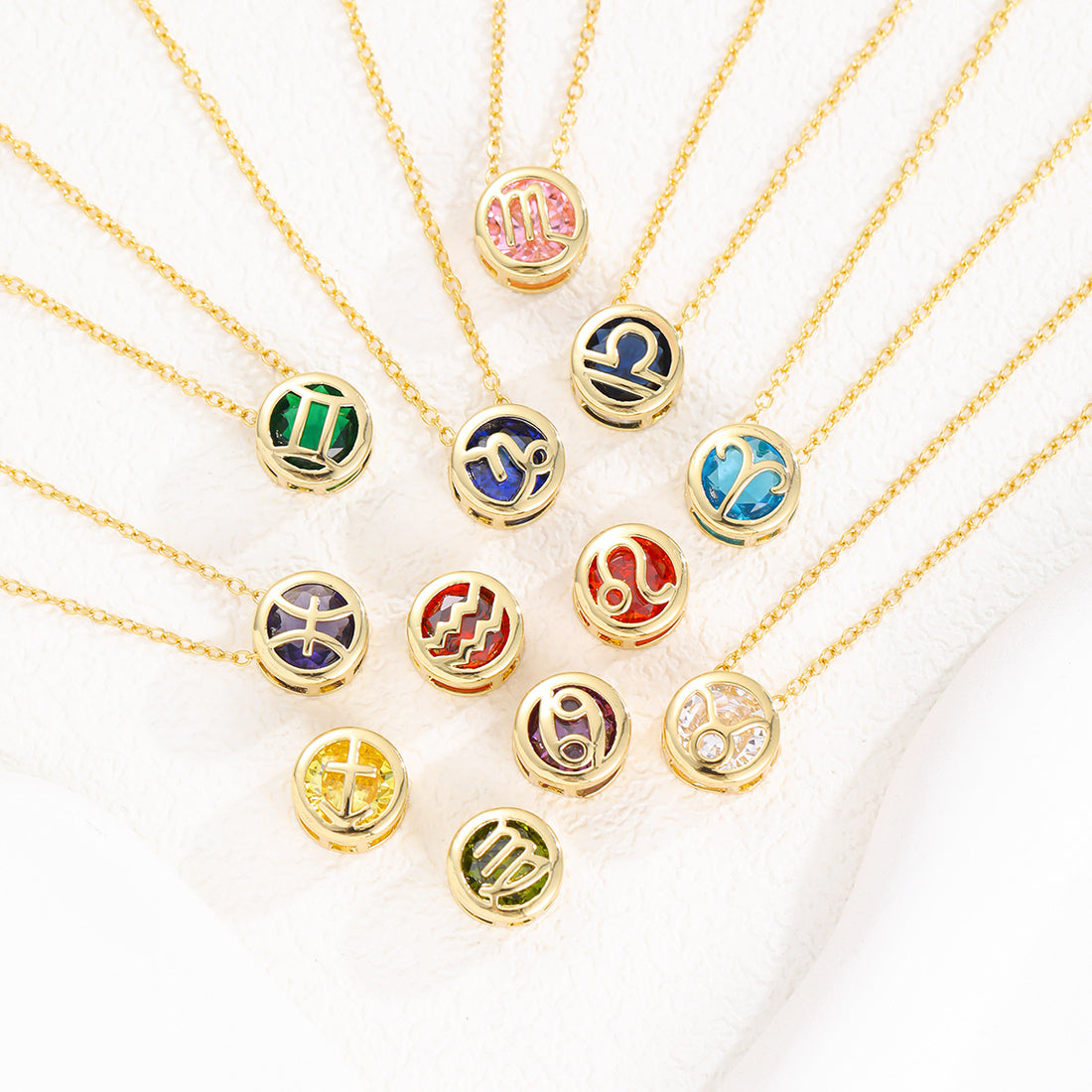 Double-sided hollow Scorpio necklace