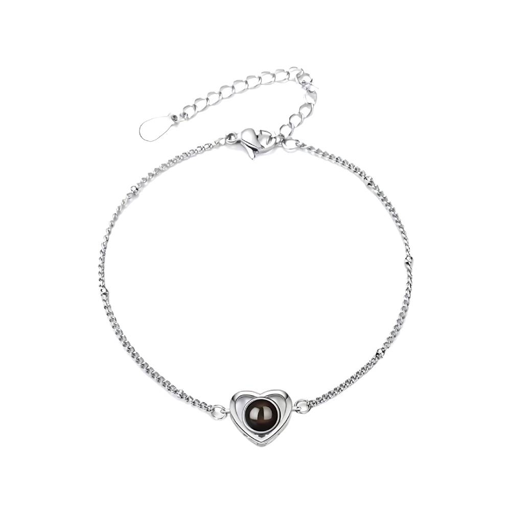 Personalisiertes Herz-Fotoarmband