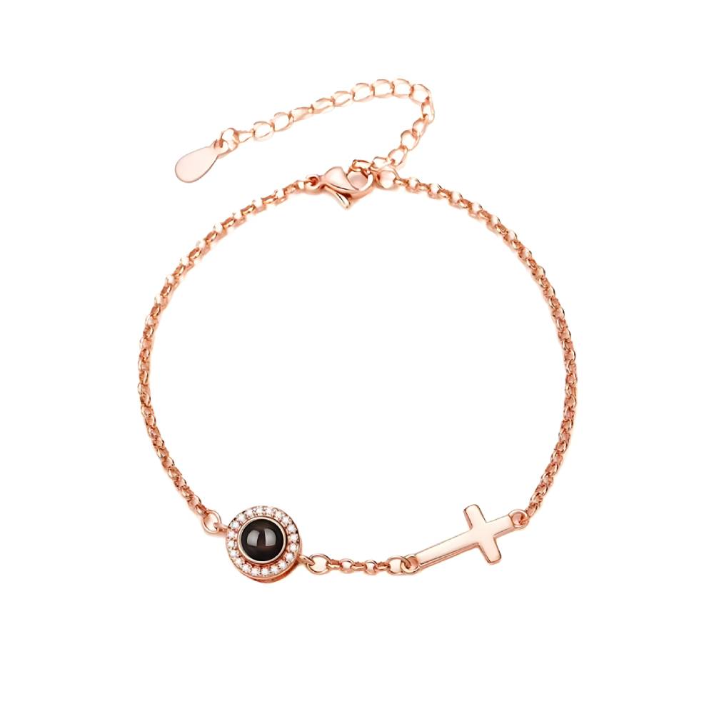 Personalisiertes kreisförmiges Fotoarmband