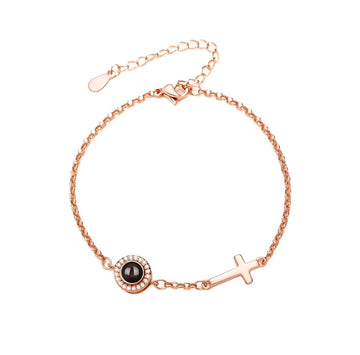 Personalisiertes kreisförmiges Fotoarmband