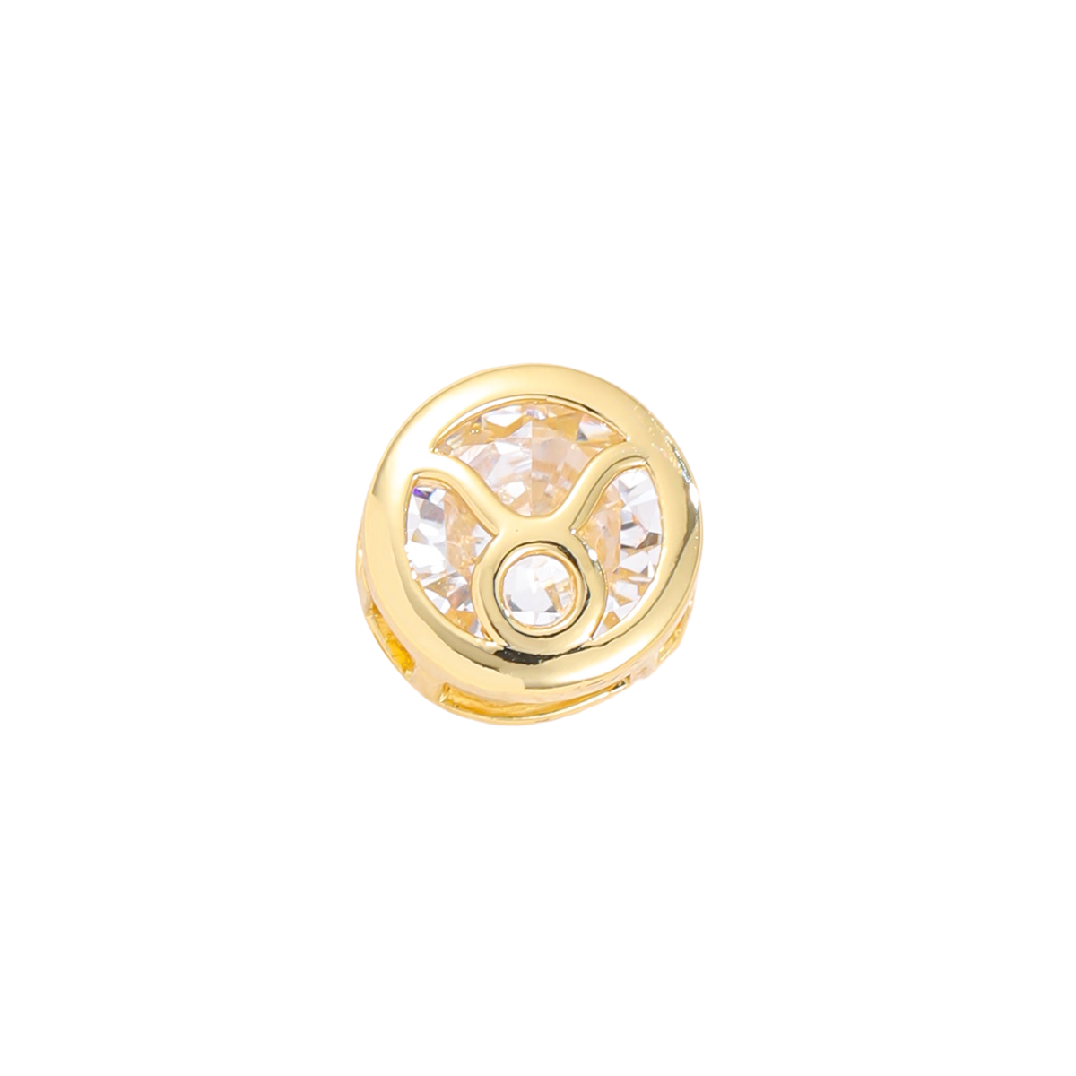 [Love Lucky]Doppelseitige hohle Taurus-Halskette 