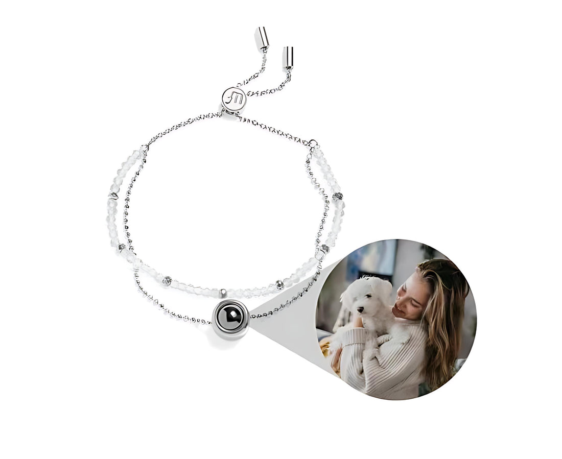 Personalisiertes Kristall-Fotoarmband