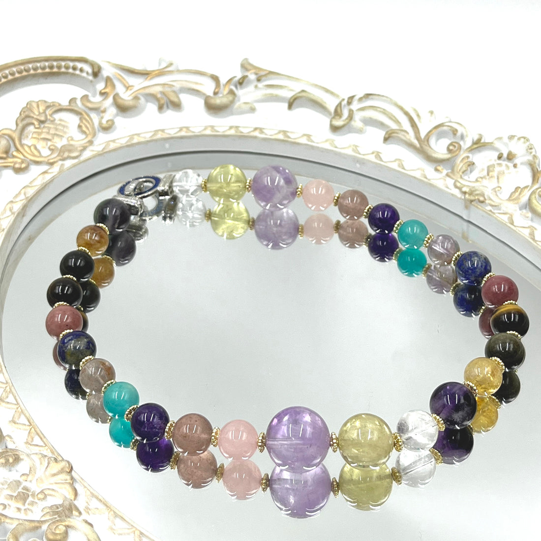[恋愛運]オブシディアンカップルブレスレット