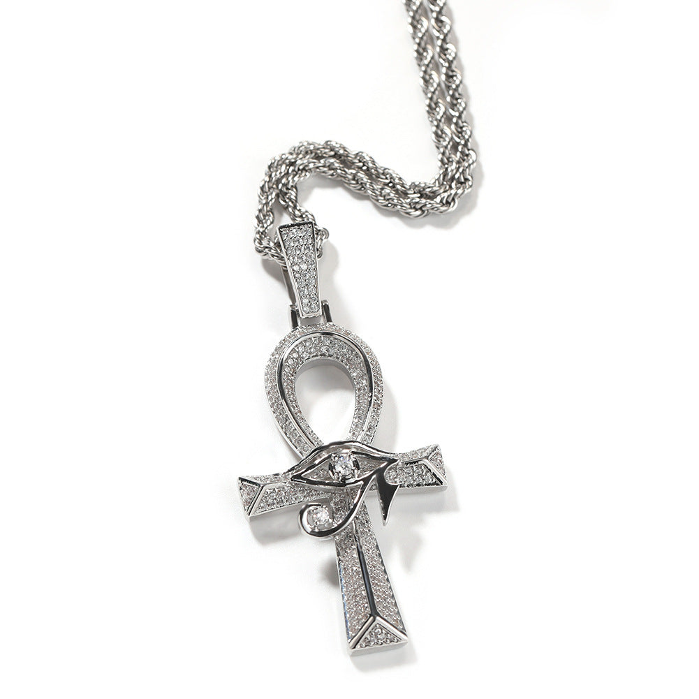 Eye of Horus Cross Pendant Necklace