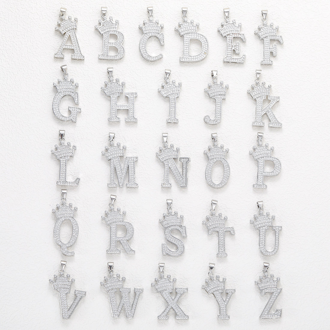 Zircon Crown 26 Letter Necklace