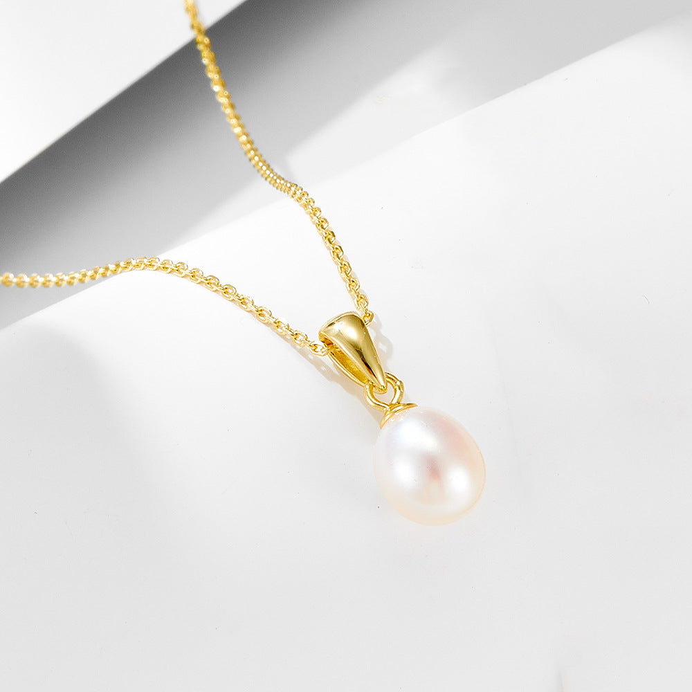 S925 Silver Natural Freshwater Pearl Necklace