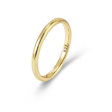 [Love Lucky]S925 Silberring mit 14K vergoldet 