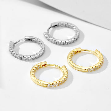 [Love Lucky]S925 Silber Vintage Diamant Ohrringe 