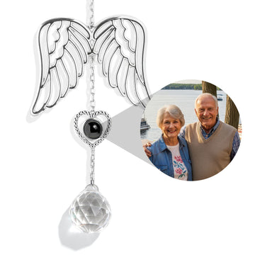 Personalisierter Schutzengel Foto Sonnenfänger